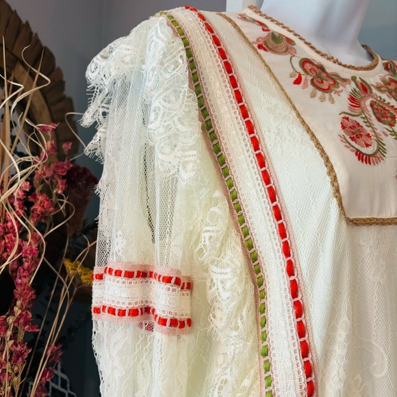 Anthropologie Bl-NK Tali Embroidered Lace Top S NWT - Picture 10 of 12